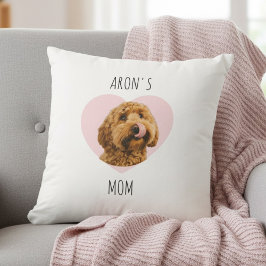 Almofada Personalized Dog Mom | Custom Pet Photo 