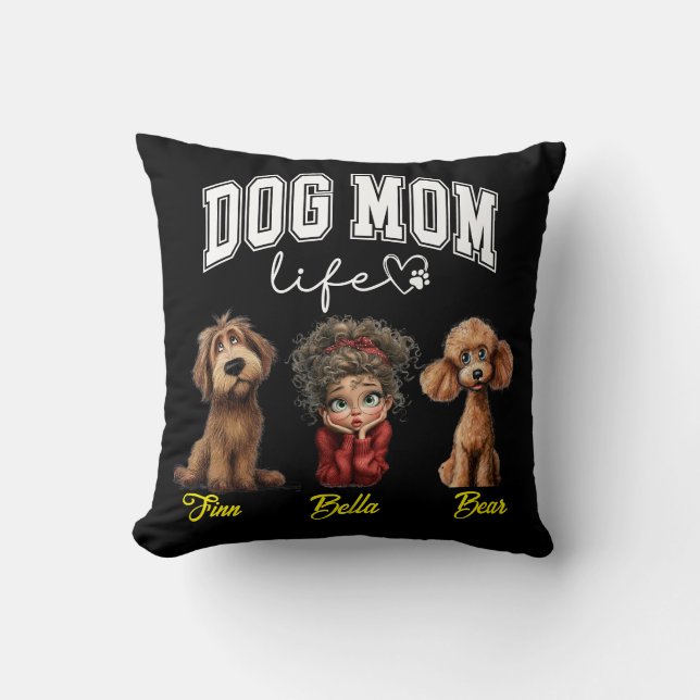 Almofada Personalized Dog Mom – Happy Mother’s Day (Frente)