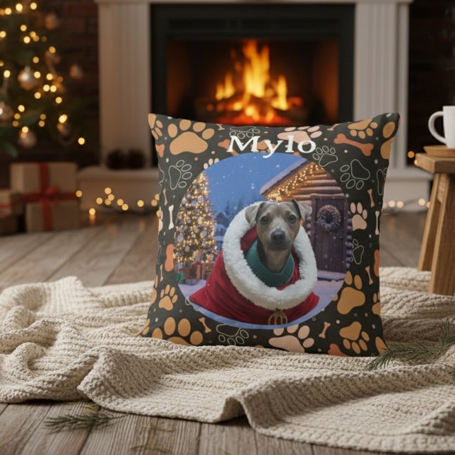 Almofada Personalized Dog Photo Pillow Gift (Criador carregado)