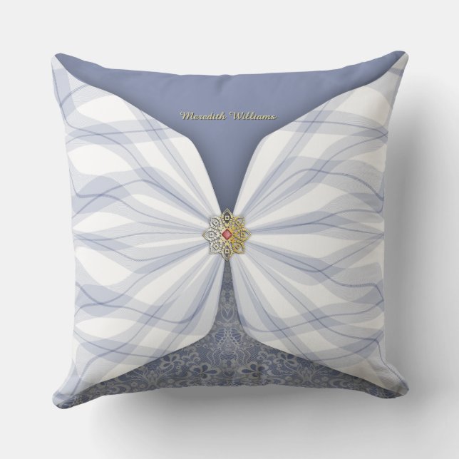 Almofada Personalized Dusty Blue Textile Illusion (Verso)