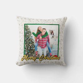 Almofada Personalized Family Christmas Stylish Photo
