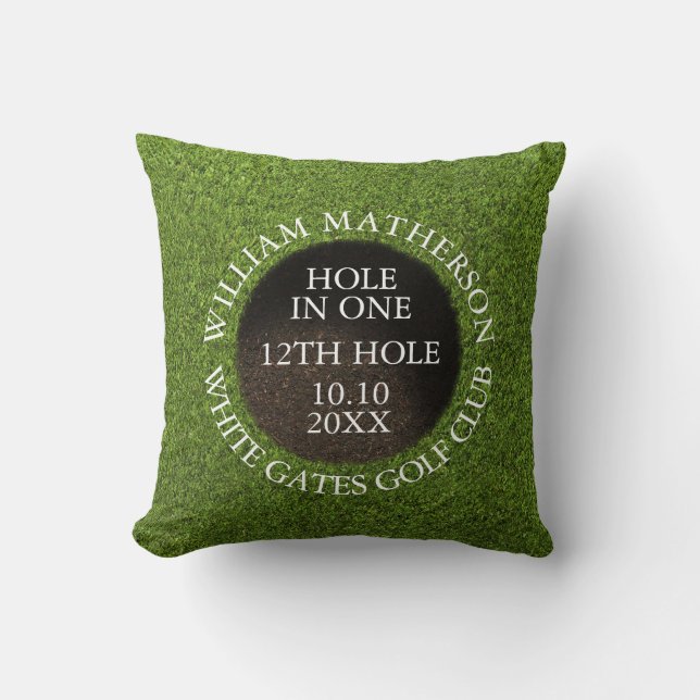 Almofada Personalized Golf Hole in One Award (Frente)