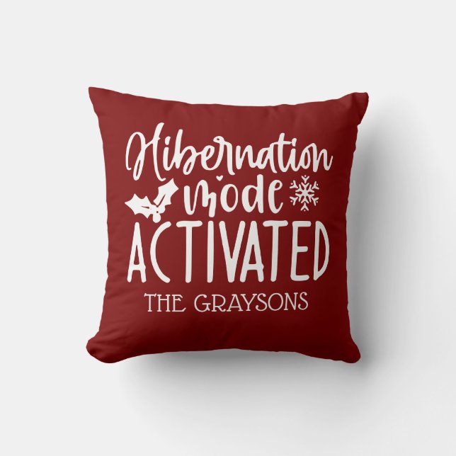 Almofada Personalized Hibernation Mood Activated Christmas  (Frente)