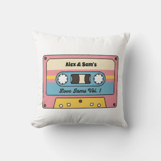 Almofada Personalized Love Jams Cassette Tape – Custom Name