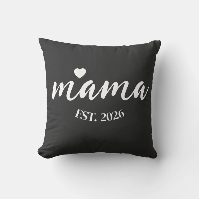 Almofada Personalized Mama Est Year Custom Gift For Mommy (Frente)