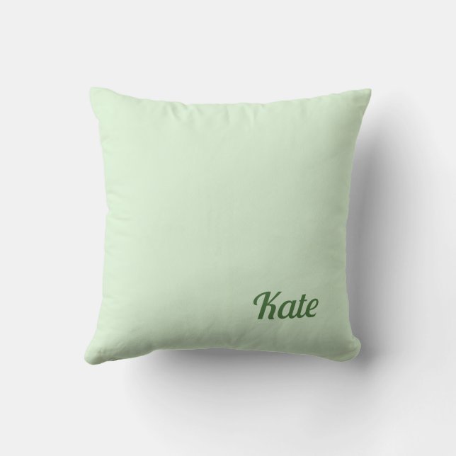 Almofada Personalized Modern Elegant Typography Name (Verso)