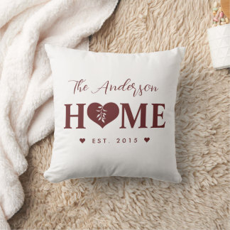 Almofada Personalized Name Greyish Red HOME