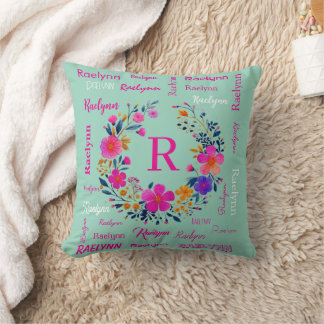 Almofada Personalized Name Initial Add Your Name