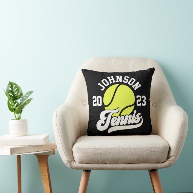 Almofada Personalized NAME Tennis Player Racket Ball Court (Cadeira)