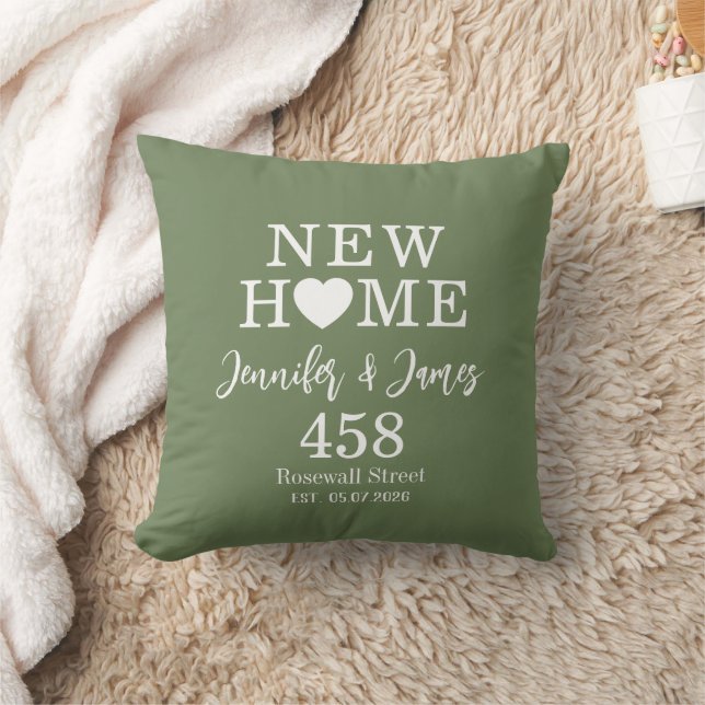 Almofada Personalized New Home Typography Couples Name (Cobertor)