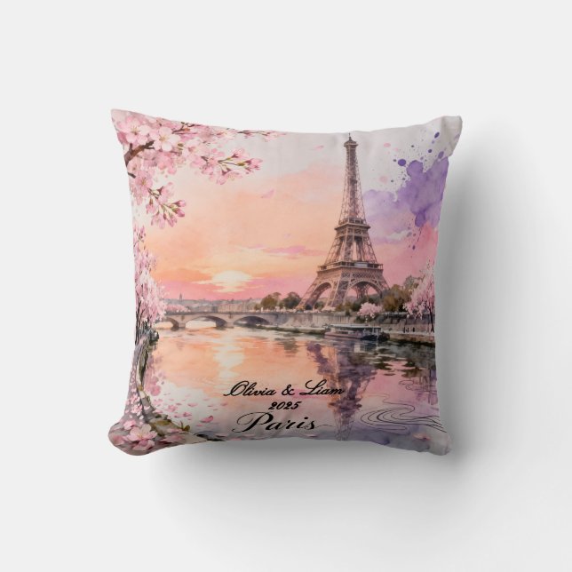 Almofada Personalized Paris Couple’s Keepsake (Frente)