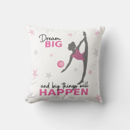 Almofada Personalized Rhythmic Gymnast "Dream Big" Throw Pi