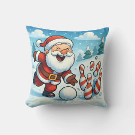 Almofada Personalized Striking Santa Bowling
