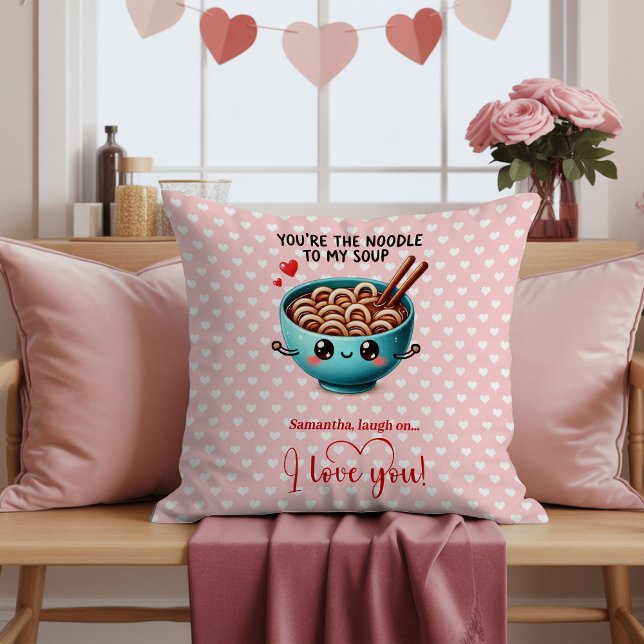 Almofada Personalized Valentine Day Pillow Funny Food (Personalized Valentine Day Pillow Funny Food)