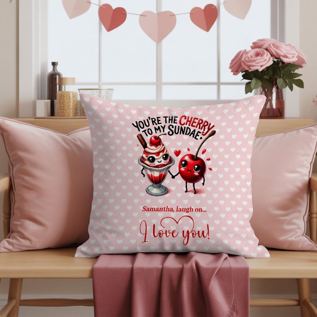 Almofada Personalized Valentine Pillow Food Humor (Personalized Valentine Pillow Food Humor)
