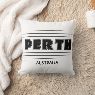 Almofada Perth Austrália - Sinal de Cidade