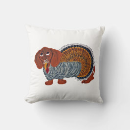 Almofada Peru de Ação de Graças Dachshund