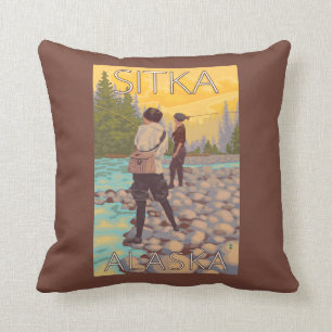 Almofada Pesca com mosca das mulheres - Sitka, Alaska