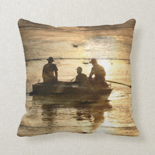 Almofada Pesca primitiva da canoa do barco do lago do país