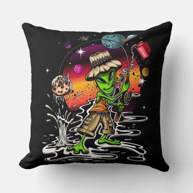 Almofada Pescador espacial (Frente)