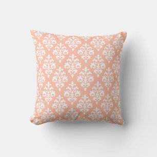 Almofada Pêssego moderno e travesseiro decorativo branco d