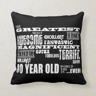 Almofada pessoas de oitenta anos da festa de aniversário d