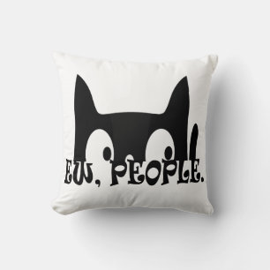 Almofada Pessoas Engraçadas Gato Negro