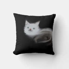 Almofada Pet Art | Travesseiro decorativo Mystic White Kitt
