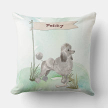 Pet Dog de Poodle da Cinza de Nome Personalizado