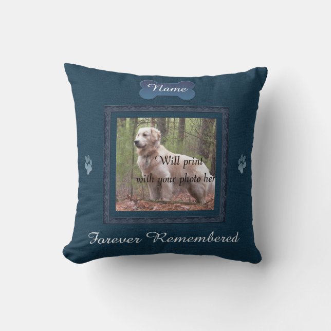 Almofada Pet Memorial - Memórias Perfeitas Elegantes (Frente)