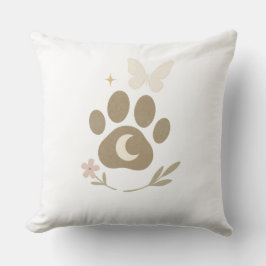 Almofada Pet Memorial Paw com Lua e Borboleta - Simpatia