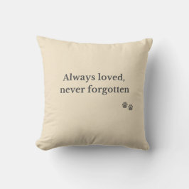 Almofada Pet Memorial Pillow – Always Loved 
