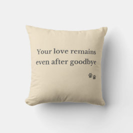 Almofada Pet Memorial Pillow – Love Remains