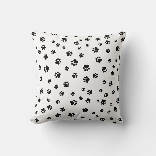 Almofada Pet Paw - Carro ou Cão Sem Costura Padrão (Frente)