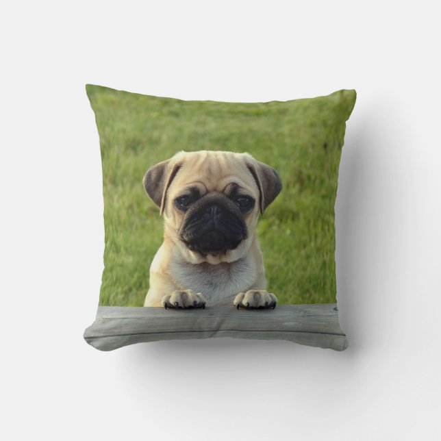 Almofada Pet Pet PUG Puppy - personalize-o (Frente)