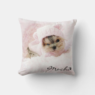 Almofada Pet Photo Custom Name Pw Print Dog Lover