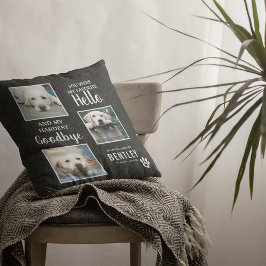 Almofada Pet Photo Memorial Dog Keepsasaokê | Perda de anim