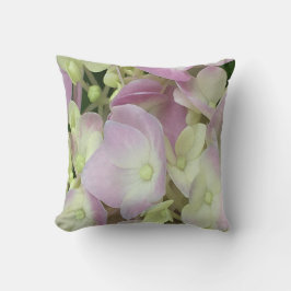 Almofada Pétalas de Hydrangea, Cor-de-Rosa, Branca Antiquad