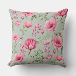Almofada Pétalas de Prado Rosado em Flor