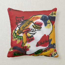 Almofada "peter max art style"abstrato travesseiro