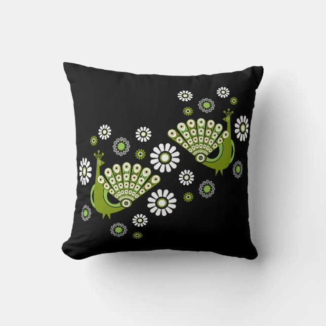 Almofada Pheasants Peacock Art (Frente)