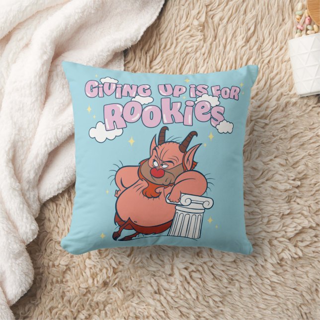 Almofada Phil - Giving Up is for Rookies Throw Pillow (Cobertor)