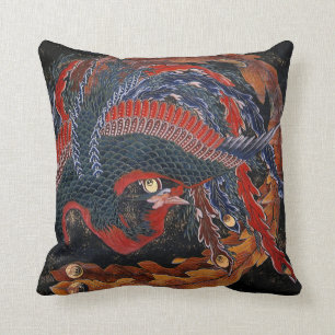 Almofada Phoenix (Deusa de Firebird) Hokusai Fine Art