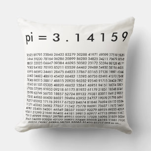 Almofada pi= 3,14159 Dígitos de Dia Pi da Ciência da Mate