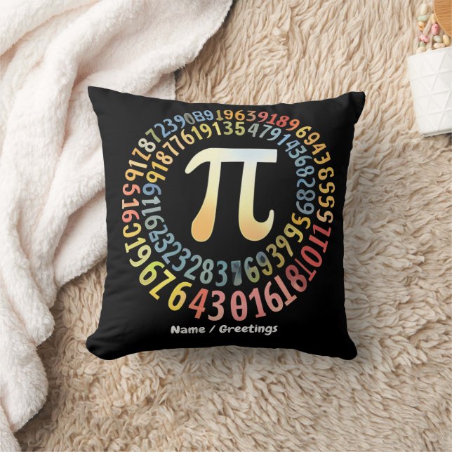 Almofada Pi Day Engraçado Números em Espiral Matemática Leg (Cobertor)