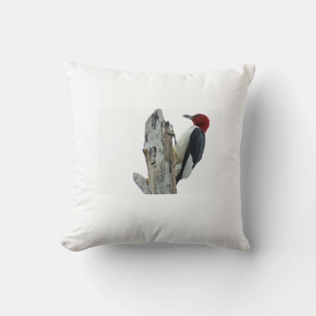 Almofada Pica-pau de cabeça vermelha (Frente)