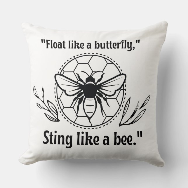 Almofada picar como uma abelha (Frente)