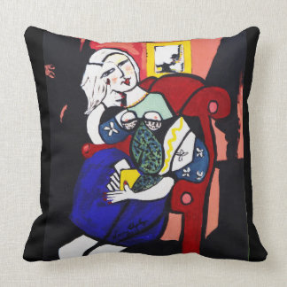 ALMOFADA PICASSO PELA MENINA DE NORA COM LIVRO