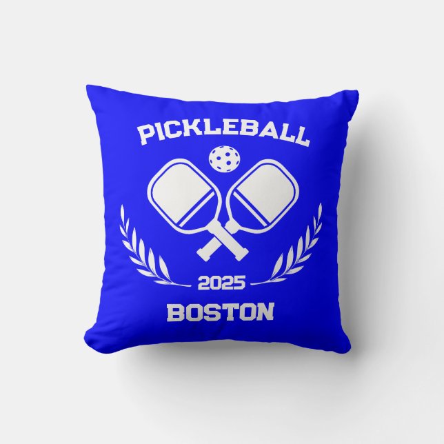 Almofada Pickleball Boston 2025 Custom Blue (Frente)