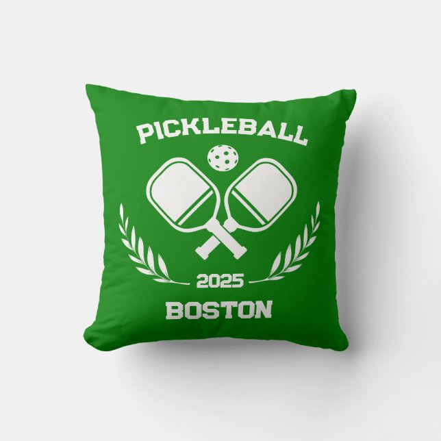 Almofada Pickleball Boston 2025 Green Personalizado (Frente)